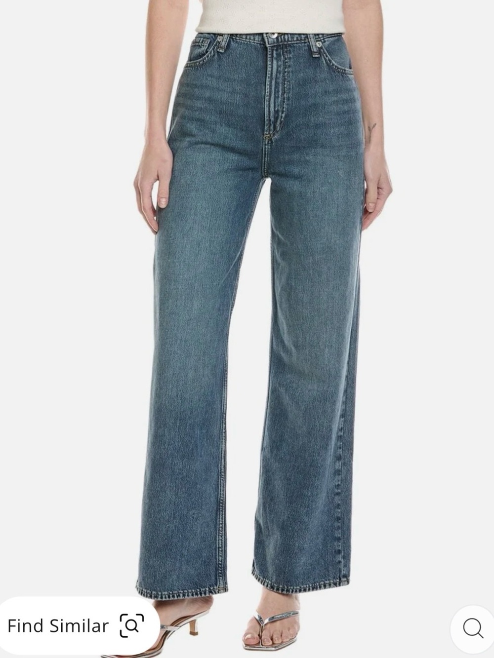 rag & bone Women's Lori high-rise Wide Leg in Easton